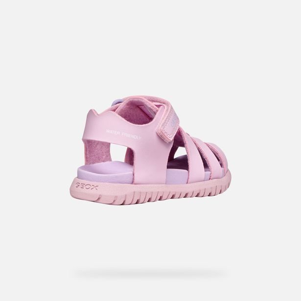 Růžové dívčí sandály Geox Sandal Fusbetto
