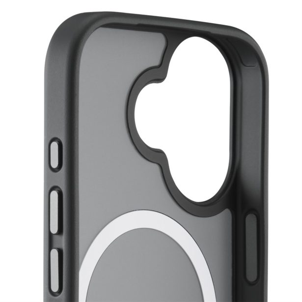 Black Rock Hybrid Case, kryt pro Apple iPhone 17, magnetický, matný, poloprůhledný černý