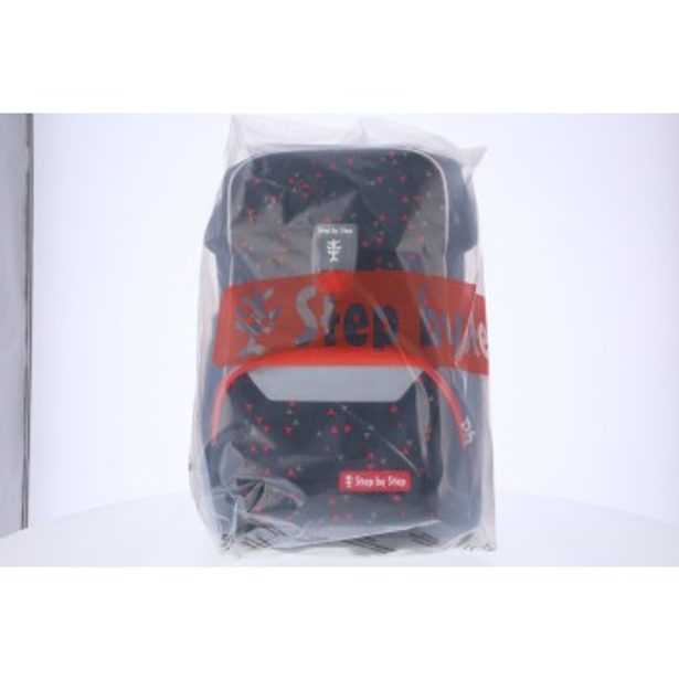 Školní aktovka pro prvňáčky – 4 dílný set, Step by Step BASIS Anthrazit Triangles, AGR