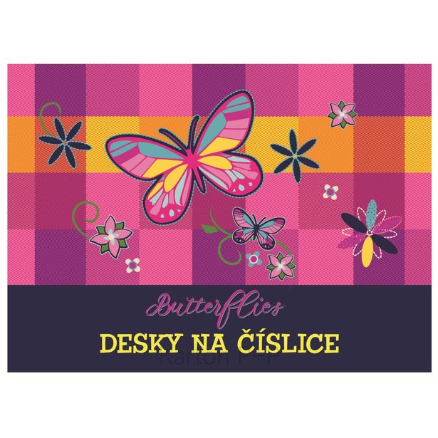 Desky na číslice Motýl 1-16318