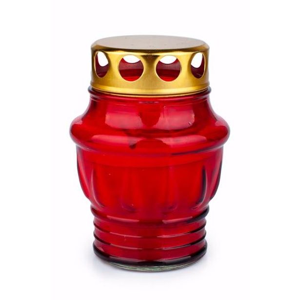 Provence SVÍČKA HŘBITOVNÍ PROVENCE 24H, ČERVENÁ_hamashop