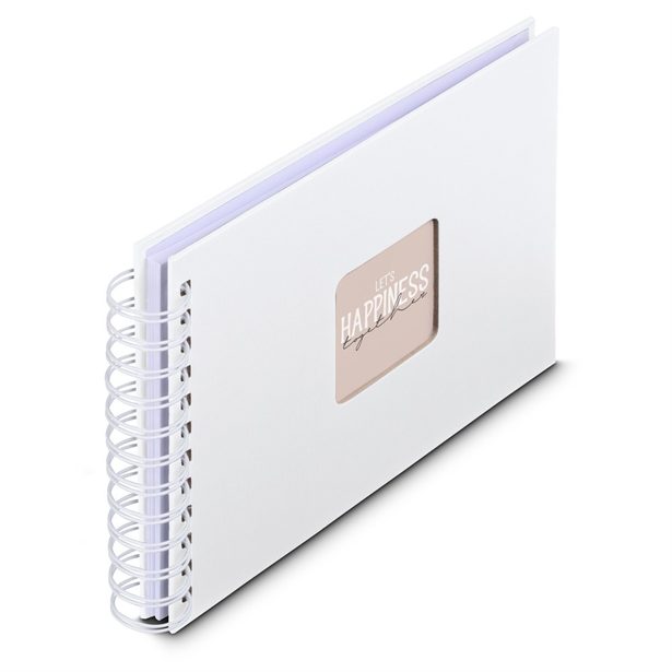 Hama album klasické spirálové FINE ART 24x17 cm, 50 stran, bílá, bílé listy