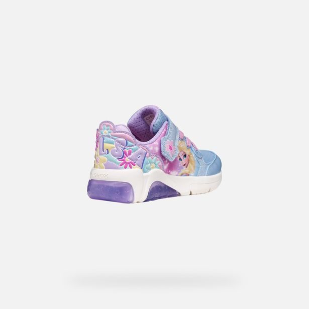 Modré dívčí svítící tenisky Geox Fadinlight