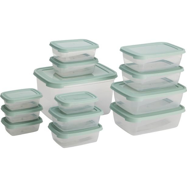 EXCELLENT HOUSEWARE Box na potraviny sada 13 ks zelená KO-024002110