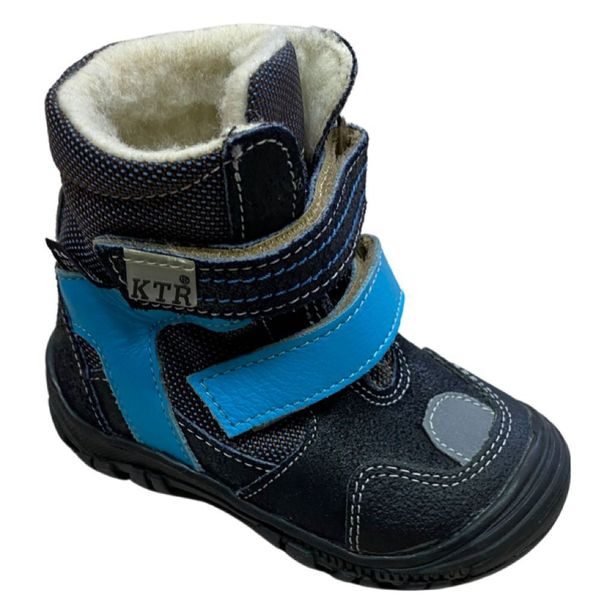 Zimná obuv KTR s membránou 315/1/T černá/KAM/modrá; Velikost bot: 20