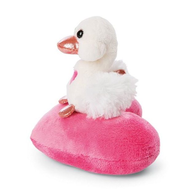NICI NICI plyš Love Bílá labuť se srdíčkem 10cm, GREEN