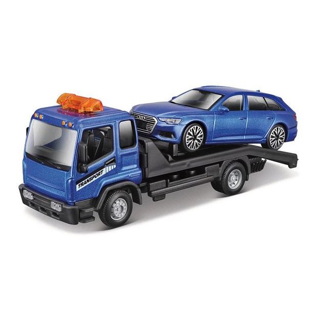 Bburago Bburago - Flatbed Transort a Tow Truck, Street Fire, 1:43, assort