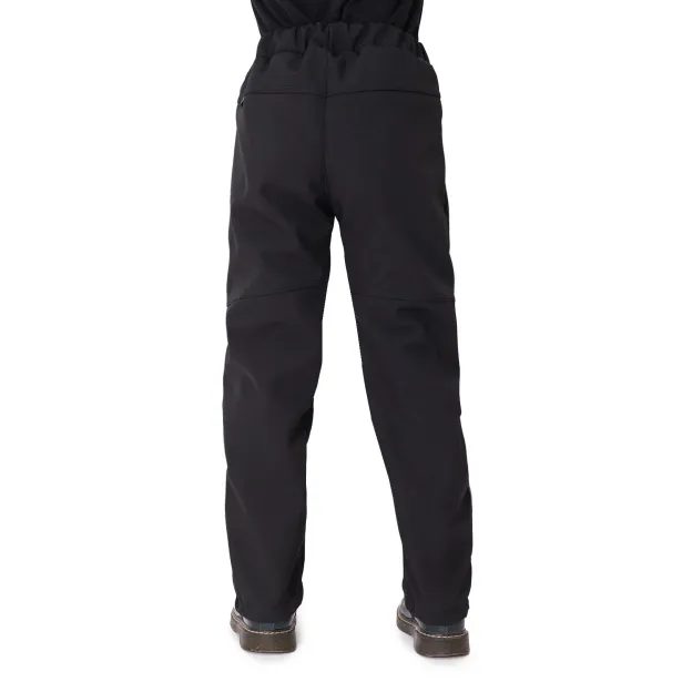 ESITO Dětské softshellové kalhoty DUO Spring flowers - černá