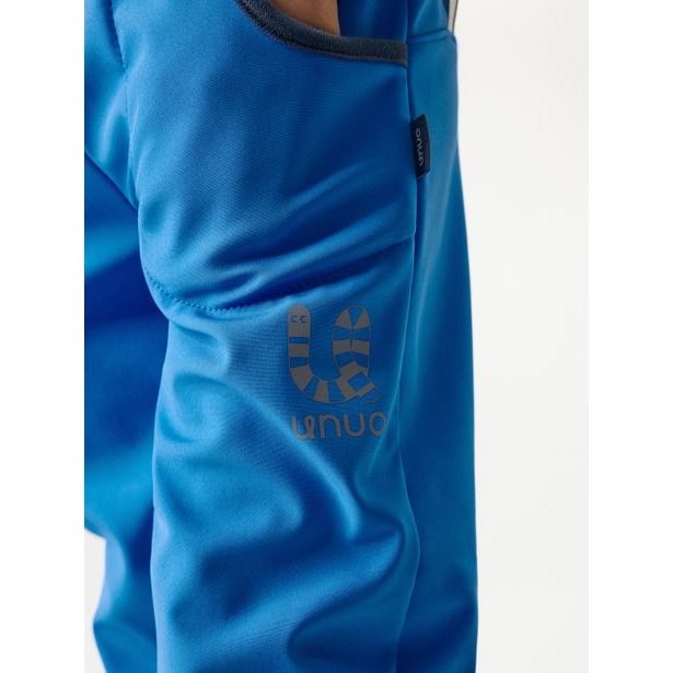 Dětské softshellové kalhoty s fleecem Basic, Modrá