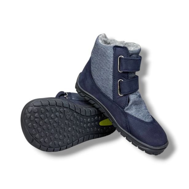 Dětské barefoot zimní boty FARE BARE modré