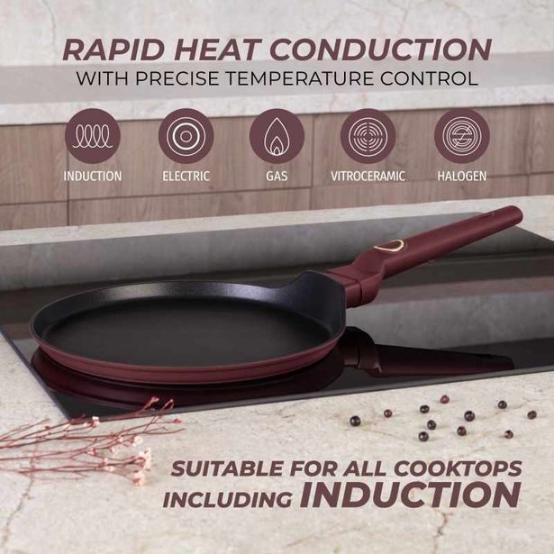 BERLINGERHAUS Pánev na palačinky s titanovým povrchem 25 cm Leonardo Collection BH-8025