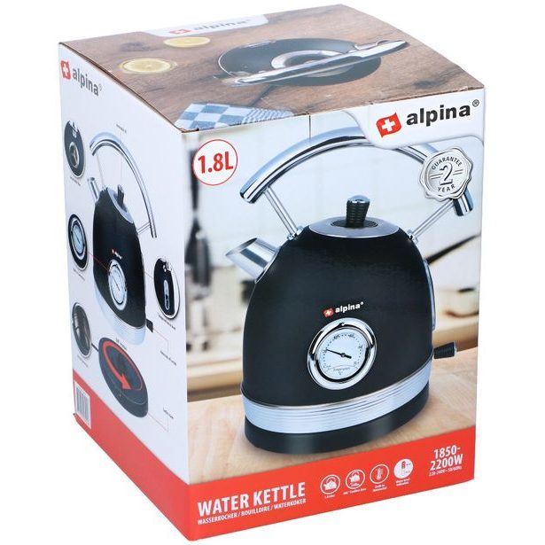 ALPINA Rychlovarná konvice s termostatem 1,8 l 2200 W ED-226994