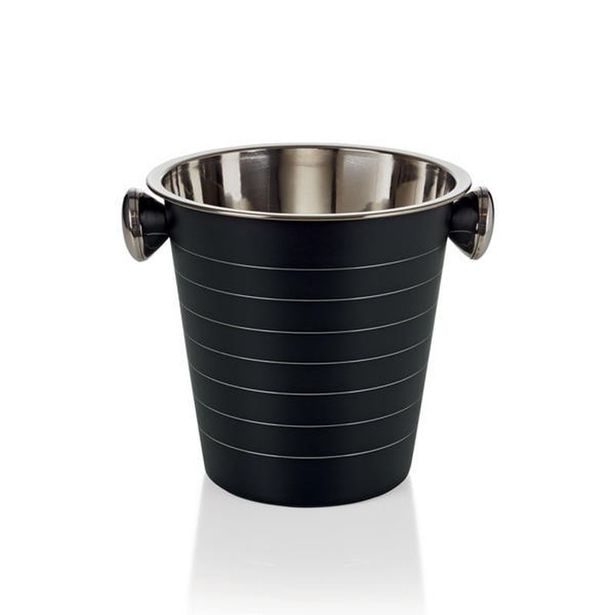 chladič na víno,sekt 21cm, vědro, černý, NR