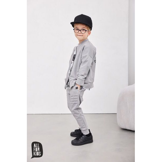 Chlapecké teplákové Baggy šedé