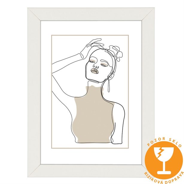 Hama rámeček dřevěný KOPENHAGEN, bílá, 50x70 cm