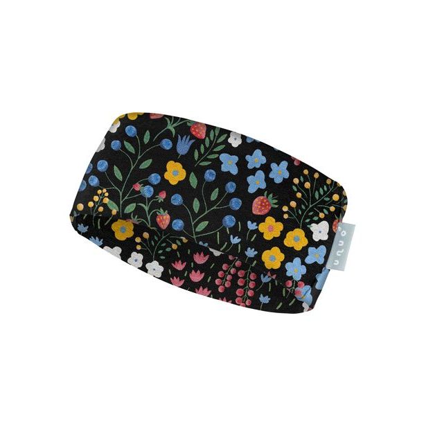 Unuo, Dětská čelenka fleecová Elise, Černá, Zahrada