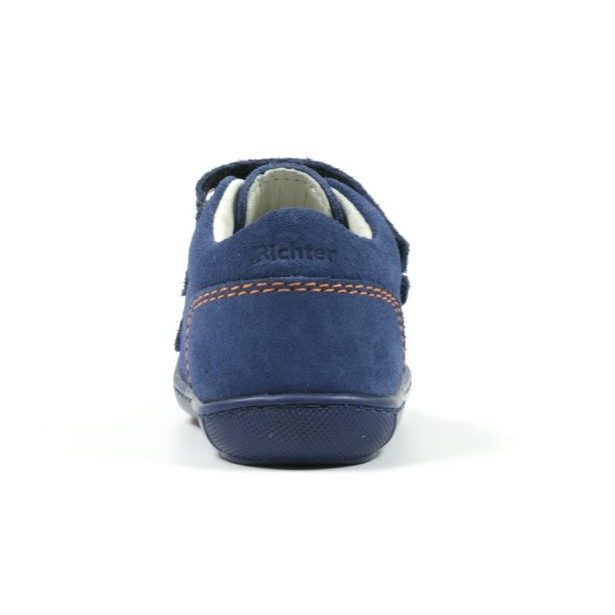 Chlapecké celokožené kompromisní boty Richter - tmavě modré