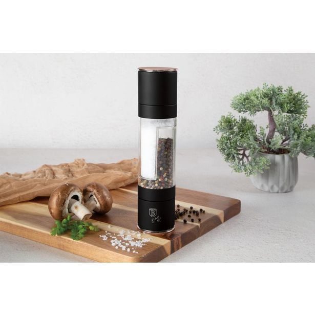 BERLINGERHAUS Mlýnek na pepř a sůl dvojitý Black Rose Collection BH-8553