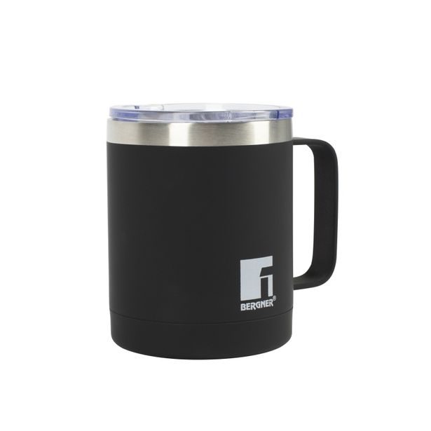 BERGNER Termohrnek 350 ml nerez černá BG-37788-BK