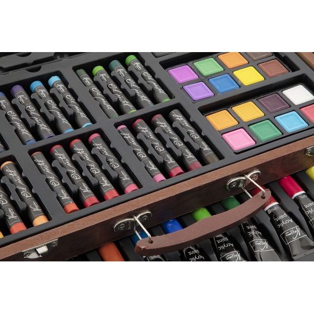 Kreativní dřevěný kufřík 103 ks