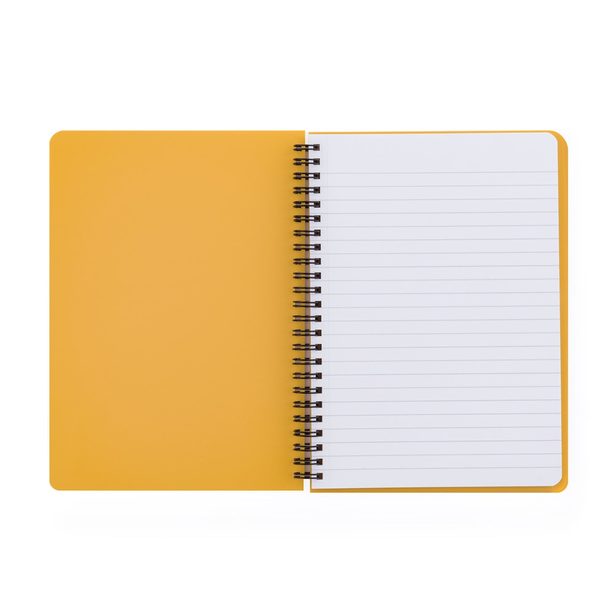 Twin wire blok A5 PP VERDE hořčice