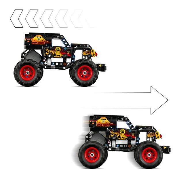 Monster Jam™ Grave Digger™ Oheň a led