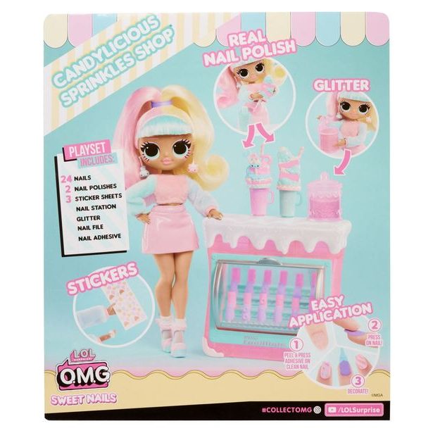 L.O.L. Surprise! OMG Nehtové studio s panenkou - Candylicious Sprinkles Shop