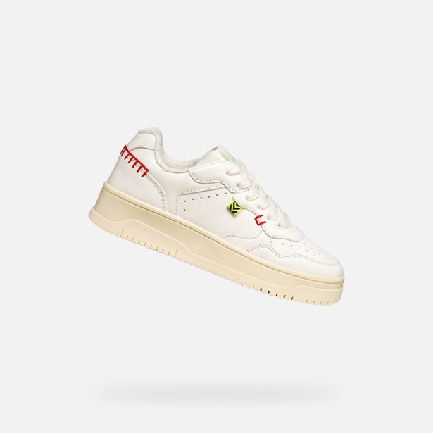 Krémové dívčí tenisky Geox Lestrella