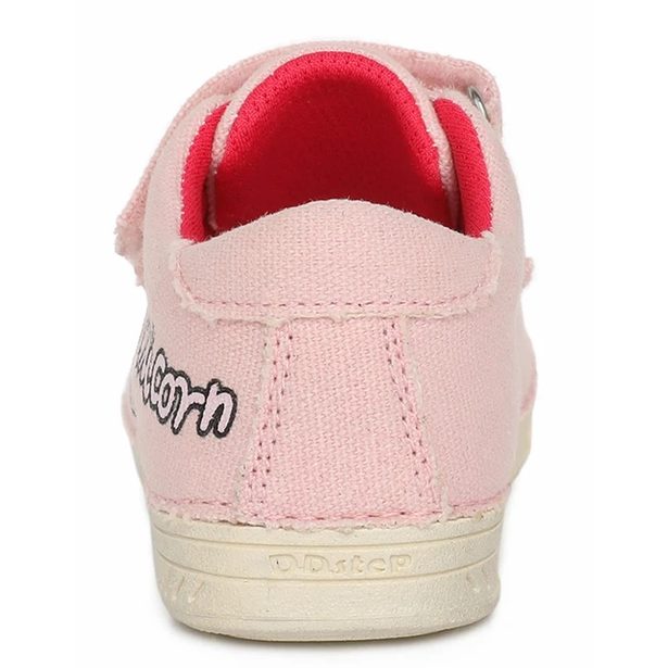 DDstep plátěnky, dětské boty C040-557 růžové