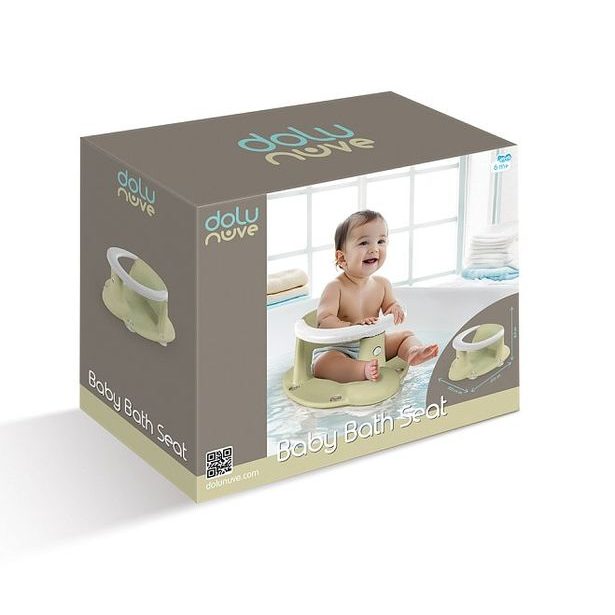 DOLU Dětské protiskluzové sedátko do vany, světle zelená, 16,5x37,5x30,5 cm