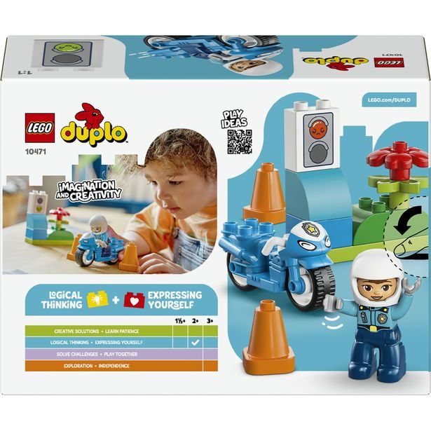 Modrá policejní motorka