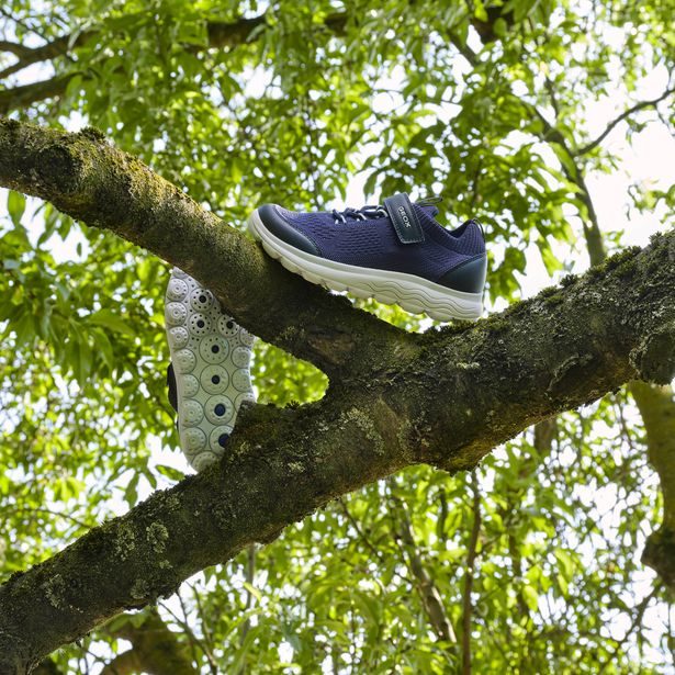 Tmavě modré chlapecké tenisky Geox Spherica