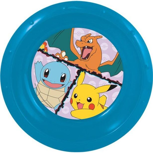 STOR MISKA PLASTOVÁ POKÉMON, PRŮMĚR 16CM, MODRÁ_hamashop
