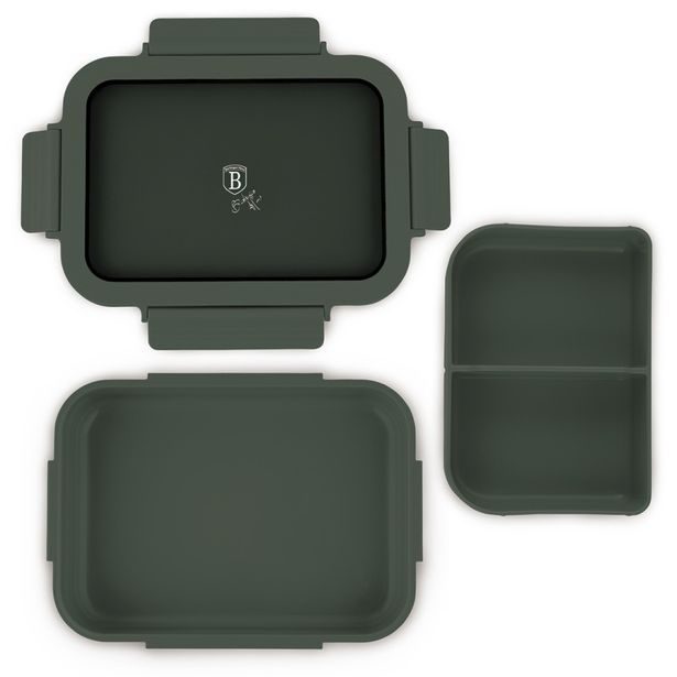 BERLINGERHAUS Svačinový box 24 x 18 cm Matte Green Collection BH-8922