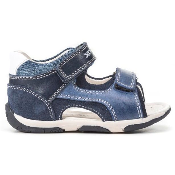 Detská obuv prvé krôčiky GEOX B SANDAL TAPUZ BOY NAVY/AVIO