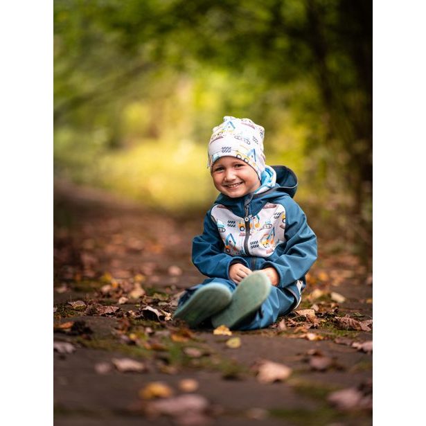 Unuo, Dětská čepice fleecová Homeless, Bagry