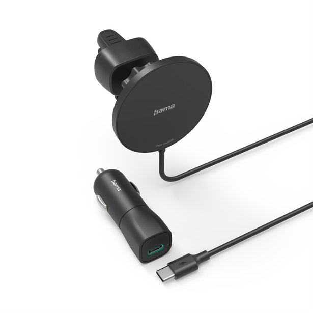 Hama držák do auta s bezdrátovou nabíječkou MagCharge Car FC15, MagSafe kompatibilní