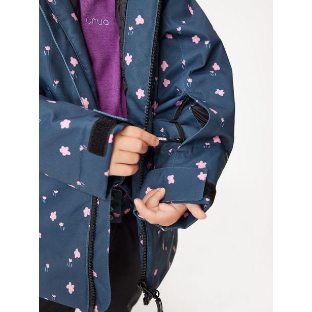 Unuo Dětská zimní bunda Polar, Květiny