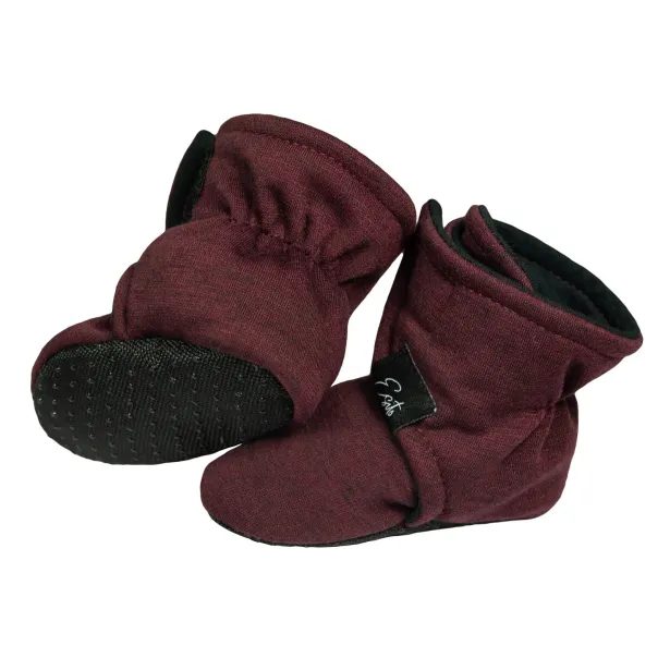 ESITO Capáčky barefoot Warmkeeper ZOE Garnet - vínová