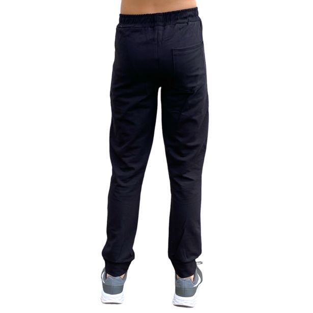 Dětské bavlněné tepláky černé