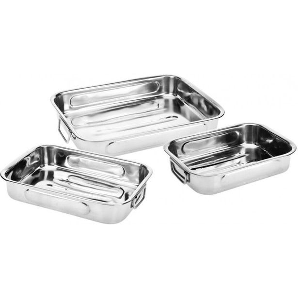 EXCELLENT HOUSEWARE Pekáč do trouby nerezový sada 3 ks KO-A12402130