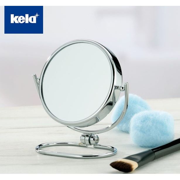 KELA Zrcátko FRANCA chrom L 11,5cm x W 6,5cm x H 11cm / Ř 9cm KL-20640