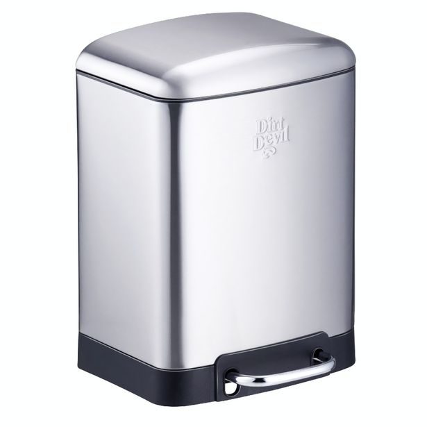 DIRT-DEVIL Odpadkový koš nášlapný 6 l tiché zavírání ED-249494