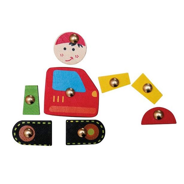 Deska s přibíjecími tvary - Auta