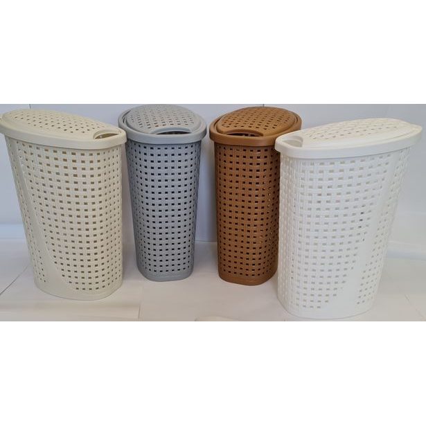 koš 45l na použ.prádlo, ovál, 31,5x40,5x55,5cm, RATAN