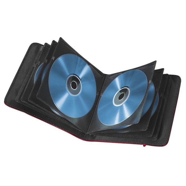 Hama Up to Fashion, pouzdro pro 24 CD/DVD/Blu-ray disků, červené