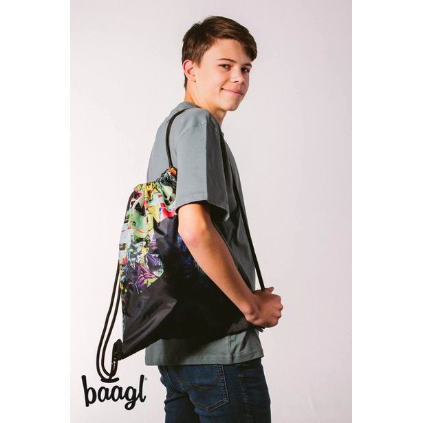 BAAGL 3 SET Skate Batman Comics: batoh, etue, sáček Baagl