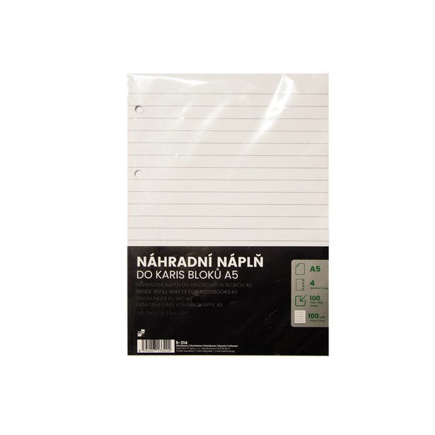 Náhradní vložka do KARIS A5 100 listů