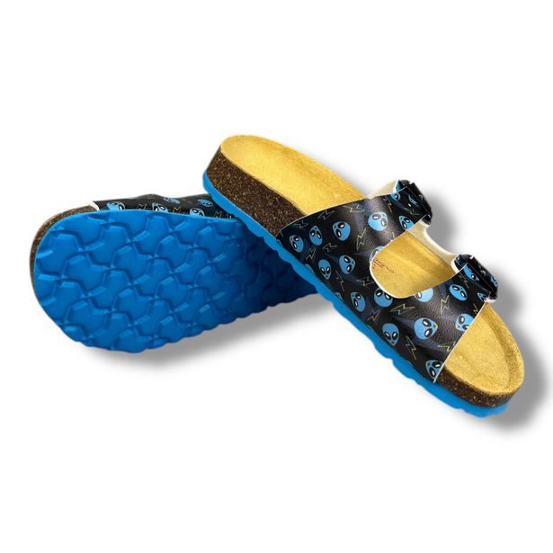 Superfit chlapecké pantofle modré s mimozemšťanem 1-800111-0060 – do školy