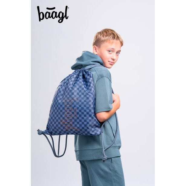 BAAGL SET 3 Core Ska modrý: batoh, penál, sáček GRS